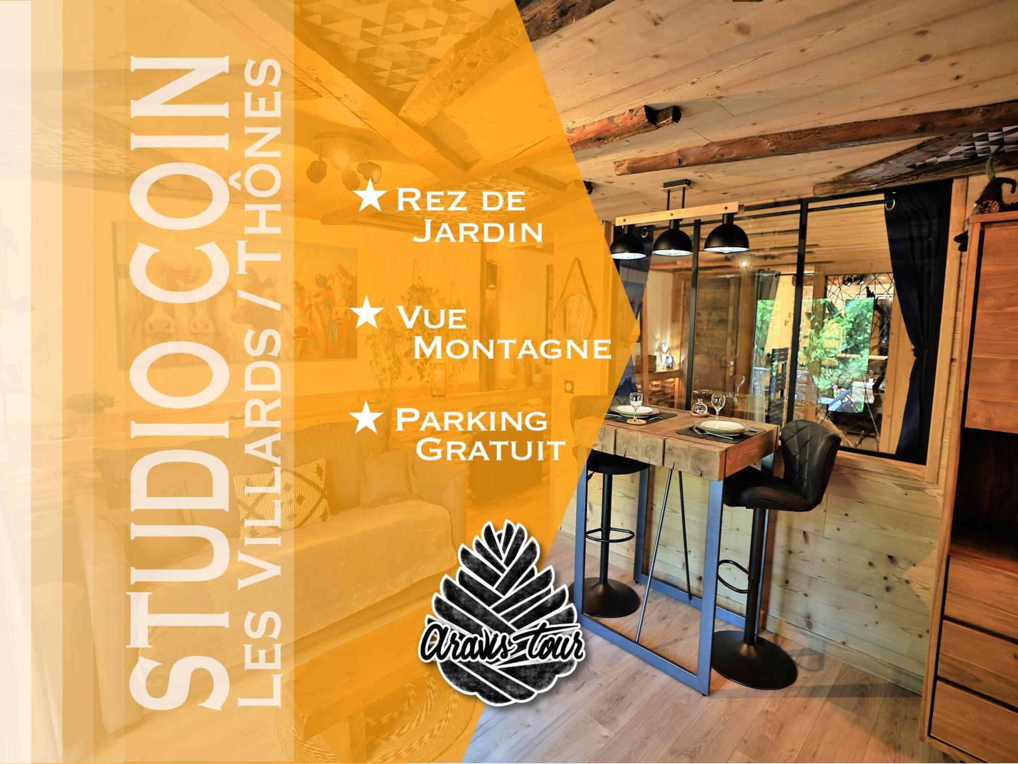 Studio Du Coin - Vue Montagne, Au Calme, Terrasse - Aravistour Les Villards-sur-Thônes Exteriör bild